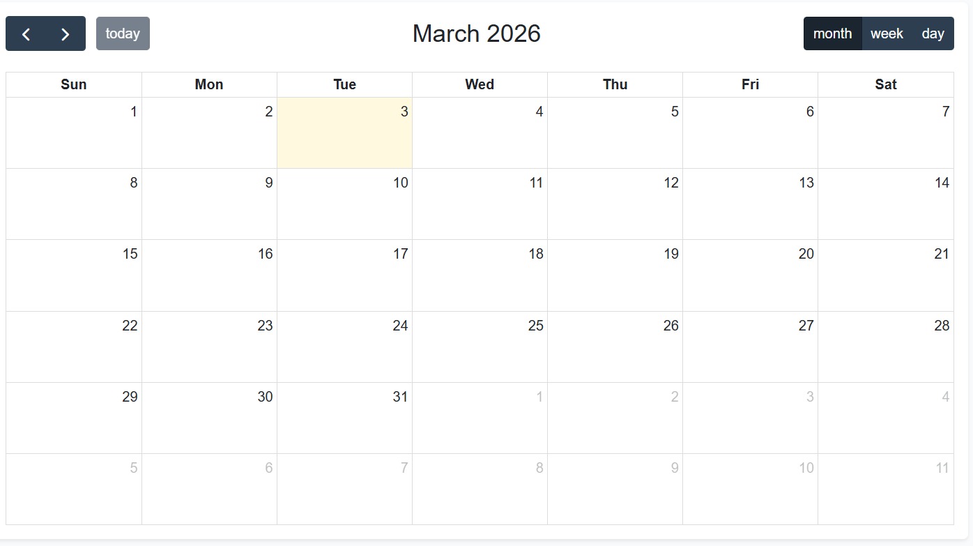 Drag and Drop Scheduling Calendar